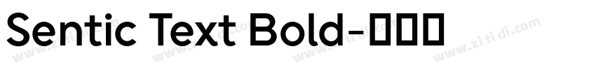 Sentic Text Bold字体转换